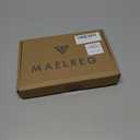 M MAELREG Boys' Polo Shirt Striped Short Sleeve Moisture Wicking Performance Stretch Active Casual Collared Kids Golf Shirt (8 Years)