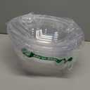 PLASTICPRO Disposable Round Serving Bowls, Party Snack or Salad Bowl, Plastic Crystal Clear Pack of 4 (X Large Bowls, 4)