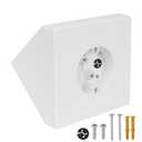 Ceiling Fan Mounting Bracket Kit,Ceiling Fan Angle Mount Box Fits FB900-1 Cathedral Ceiling Angles of 80 or Up, White. 1-Pack