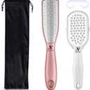 Foot File,Foot Scrubber Dead Skin Double Sided Foot Scraper Rasp Callus Remover, Pedicure Foot Scrubber Grater,Foot Heel Craper for Cracked Heels, Foot Grater Shaver Scraper for Callus Removal 2pcs (Pink -White)