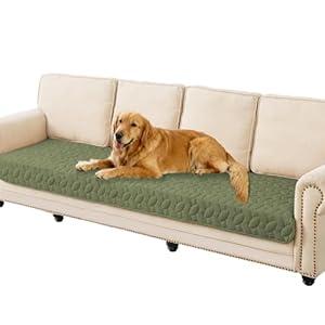 Ameritex Waterproof Pet Bed Cover Anti-Slip Dog Bed Blanket for Sofa and Furniture Waterproof New Pattern Design (Green, 30x80 Inch (Pack of 1))