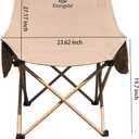 ELangod Folding Camping Chair Set, 2 Pack Portable Outdoor Chairs,  Product Dimensions 21.1"D x 24.1"W x 27.2"H, Size Medium