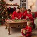 Radmire Matching Christmas Pajamas for Family Couples, XMAS Holiday PJs Sleepwear Set Long Sleeves and Pants
