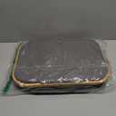 LONBET Laundry Basket with Lid, Made from Breathable Fabric | Aesthetic Clothes Hampers for Laundry with Side Handles & Sturdy Bamboo Frame (26 Gallons - Single, Gray)