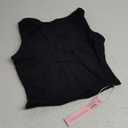 QINSEN Women's Sexy Open Back Sleeveless Crop Tank High Neck Slim Fit Cropped Tee Shirt Y2k Tops, S