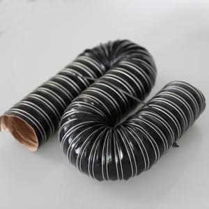 Heat Resistant Automotive Silicone Flexible Brake Cooling Air Ducting Induction Intake Pipe Hose, Inner Diameter 63mm (2.5"), Length 3 Meter (10 Feet), Black