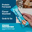 Quest Nutrition Stacks Protein Bars, Cinnamon Brown Sugar, 20g Protein, 2g Net Carbs, 1g Sugar, High Fiber, Low Sugar, Gluten Free, 4 Count