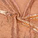 JYFLZQ Rose Gold Sequin Tablecloth - 50" x 80" Rectangular Sparkly Glitter Table Cover Overlay, Perfect for Wedding, Birthday Party, Baby & Bridal Shower