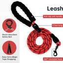 IVY&LANE No Pull Dog Harness with Leash Set, Reflective No Choke Pet Vest,Adjustable Oxford Dog Vest Harness with Easy Control Handle for Medium Lagre Dogs (Checkered Red,M)