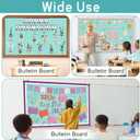 Calming Blue Bulletin Board Roll Non-Woven Fabric Poster 15.55" x40ft | Erasable Wrinkle Reusable Waterproof Background Bulletin Board Roll for Classroom Decorations Wrapping Paper Craft