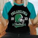 MNLYBABY Football Shirt for Women Game Day T-Shirt Football Fans Season Short Sleeve Tee Tops (XXL)