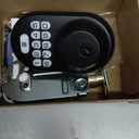 Veise Keyless Entry Door Lock with 2 Lever Handles - Electronic Keypad Deadbolt, Auto Lock, Back Lit & Easy Installation Design, Front Door Handle Sets, Matte Black