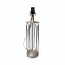 Lamp Holder, Lamp Base, Antique Brass, Silver