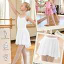 3 Pack Girls' Ballet Skirts | Dance, Wrap, Toddler, Kids, Ballerina, Chiffon, Elastic Waist, Dancewear, for 2-12 Years, Soft, Stretchy