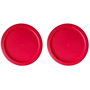 Replacement Lids for Pyrex 4-Cup Glass Food Storage Container Bowls, 6-Inch Plastic Round Lids Covers fits Pyrex 7201-PC, Airtight & Leakproof (2-Pack, Red)