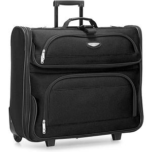 Travel Select Amsterdam Business Rolling Garment Bag, Softside Expandable Rolling 2-Wheeled Suit Carrier, Black, One Size