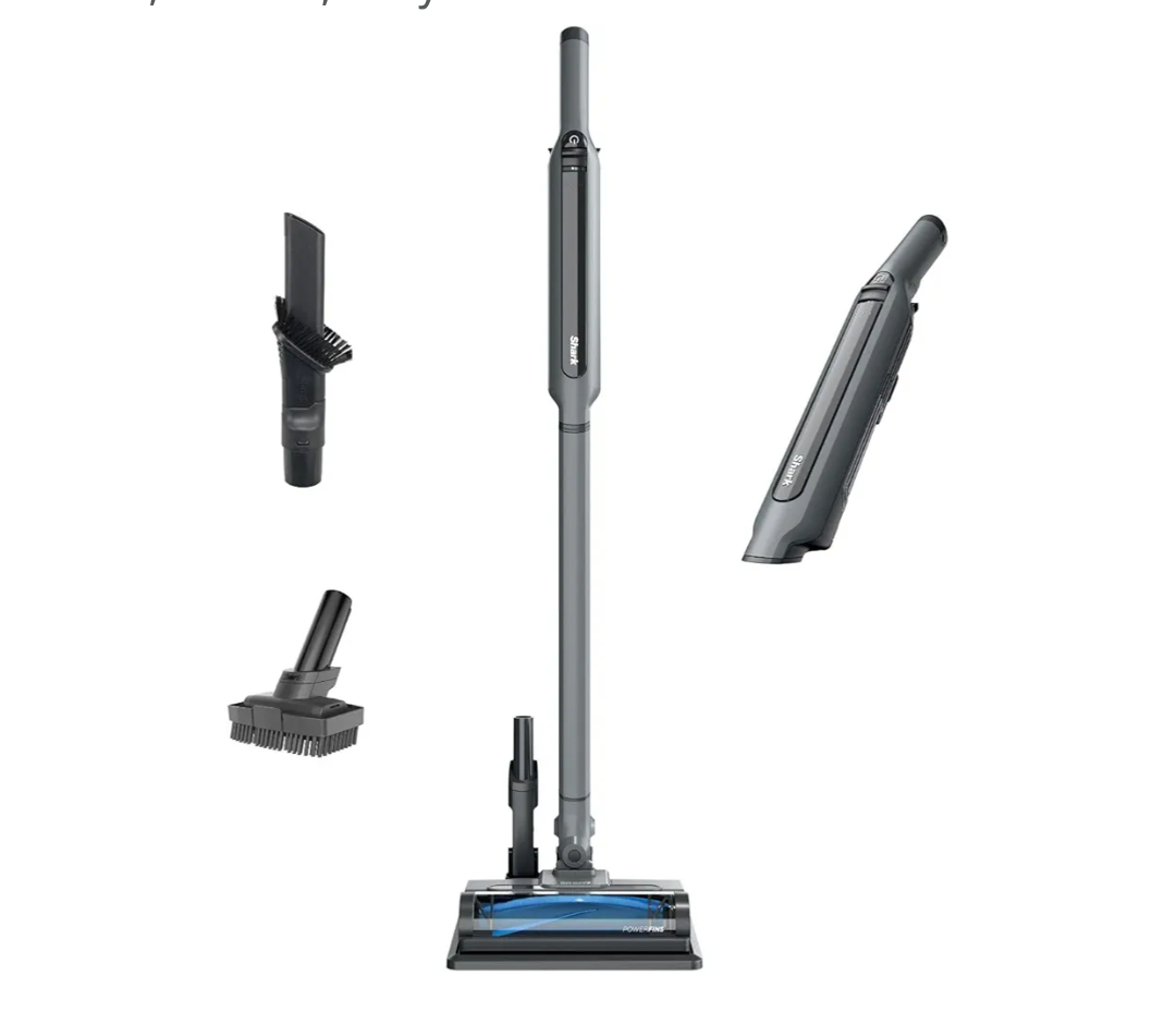Shark WANDVAC System Pet Ultra-Lightweight Powerful Cordless Stick Vacuum with Charging Dock, WS642, Grey  (Without HEPA Empty Base)