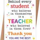2 x Teacher Thank You Card, 8x5.3 Inches