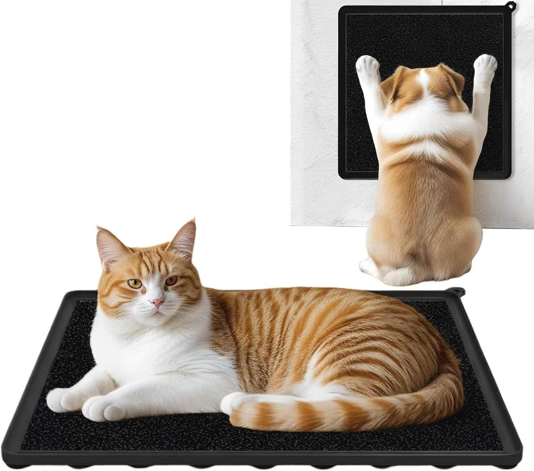 Silicone Pet Nail Care Pad Claw Scratch Board for Dog and Cat File Toy Replaceable Sandpaper to Shorten a Pet Nail