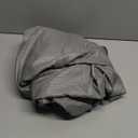 Mrs Awesome No Hook Shower Curtain with Snap-in Liner, Less Time On/Off, Embossed Waffle-Look Textured Fabric Shower Curtain for Bathroom, Soft & Lightweight, 71x74, Gray (Grey)