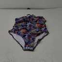 AI'MAGE Women's One Piece Swimsuits Tummy Control Bathing Suits Cutout High Cut Ruched Adjustable Strap Swimwear with O Ring Medium