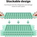 Mini Ice Cube Tray for Freezer: FDDBI Small Ice Trays for Freezer with Bin - 1174PCS Easy Release Nugget Ice Tray - Crushed Ice Tray with Container (Green)