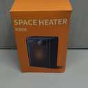 Lerat Electric Space Heater, Small Heater for Indoor Use, 1200W PTC Fast Heating Portable Heater, Overheat & Tip-Over Protection, Heating & Fan Modes for Bedroom, Office, Camping, Black