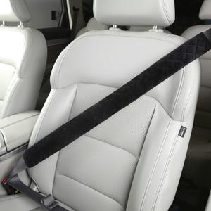Extra Long Seatbelt Covers for Adults Kids Women & Men, Soft Car Seat Belt Strap Cushion for Sedan, SUV, Trucks, Shoulder Neck Chest Protector Pads, Auto Accessories, 1pc, Black, 25.5in