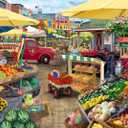 Wonder Forge Farmer's Market Day 1000 Piece Jigsaw Puzzle for Adults | Unique, Perfectly-Fitting Pieces | Fun, Vibrant Imagery