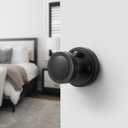 1 Pack Oil Rubbed Bronze Door Knob Interior Privacy Door Knobs Antique Door Knobs for Bedroom and Bathroom Zinc Alloy