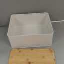 OUTSHINE White Bread Box for Kitchen Countertop, Small Storage Container with Bamboo Lid, Modern Kitchen Organizer for Sourdough, Buns, and Loaves, Bread Storage with Cutting Board Lid