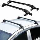 Car Roof Rack, Cross Bar Luggage Carrier Rack 2PCS Lockable Anti-Theft 39" Car Top Rack Universal Black