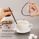 Coffee Stirrers Sticks Individually Wrapped 6.7in / 400pcs, Disposable Coffee Straw Stirring Rod, Coffee Straw, Disposable Plastic Drink Stirrer Sticks Three-hole Coffee Straws