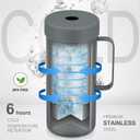 Bottle Chiller with Handle | Portable Rapid Cooling Champagne Insulator | Stainless Steel Cooler Sleeve | Ideal Gift for Lover | | Perfect for Dinner Parties & Outdoor Picnics
