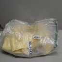 Vince Camuto Women's 3/4 Sleeve Button Up Maxi Pleated Shirt Dress (Medium, Lemon Cream)