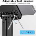 OMOTON Tablet Stand for iPad, Adjustable Tablet Holder for Desk, Portable Monitor Stand Compatible with 4-15.6" Tablets Kindle Such as iPad Pro 11, 10.2, 13, Air/Mini