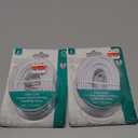 Power Gear Telephone Line Cord, 50 Feet, Phone Cord, Modular Jack Ends, Works for Phone, Modem or Fax Machine, for Use in Home or Office, White, 76530, Pack of 2