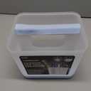 madesmart Portable Shower Caddy, Hold Soap, Shampoo, Hair Supplies and Beauty Products, Cleaning Supplies Organizer for Home, Dorm, Plastic Shower Tote, Soft Handle, Blue