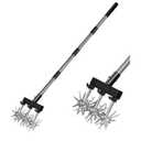 Walensee Rotary Cultivator Garden Tool, Adjustable Hand Tiller with Long Handle, Manual Soil Crusher for Breaking Up Clods, Seedbed Prep, Reseeding, Aerating Raised Beds, Garden, Yard & Lawn