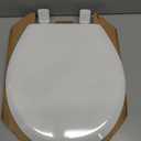 Mayfair NextStep2 Toilet Seat with Built-In Potty Training Seat, Slow-Close, Removable that will Never Loosen, Round, White