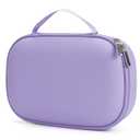 Wearable Breast Pumps Carrying Case, Hard Shell Breast Pump Bag with Waterproof Removable Tray, Breast Pump Storage Bag Compatible with Most of Wearable Breast Pumps (Purple)