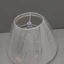 White Lamp Shades Set of 2, No Assembly Required Medium Lampshade 6" Top x 12" Bottom x 8" High, Replacement Lamp Shades for Table Lamps, Floor Lamps, Metal Spider Fitter