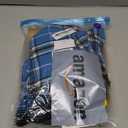 Kuoser Waterproof Dog Coat, Reversible Dog Jacket for Large Dogs, Adjustable Durable Doggie Winter Coat for Groowing Puppies Warm Puppy Cold Weather Apparel, Blue L