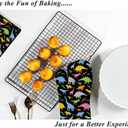 Colorful Dinosaur Oven Mitts and Pot Holders Sets Cute Animal Cartoon Heat Resistant 3pcs for Cooking Baking BBQ