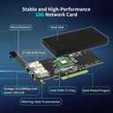 10Gb Dual LAN Base-T PCI-e Network Card, Intel X540 Controller, NICGIGA 10Gbps Ethernet Adapter, 2 * 10Gbe RJ45 Port, 10G NIC Card, Support Windows/Windows Server/Linux/Vmware/ESX