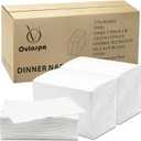 Disposable Napkins, 600 Count 2-Ply White Napkins Bulk, Paper Dinner Napkins for Wedding Party Bathroom and Everyday Use (16.2" X 15")