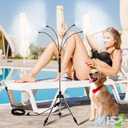 Standing Misters for Outside Patio - Adjustable 4.1FT Portable Misting System Cooling Outdoor 30Ft Stand Misting Long Water Line for Kids Mist Playing, Patio Cooling, Backyard, Porch, Sprinkler