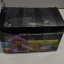 200Ft Permanent Outdoor Lights for House, RGB Halloween House Light Outdoor with Remote APP Control,IP67 Waterproof for Outside DecorationsEaves Lights for Christmas, Holiday, Party, Daily