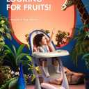High Chair for Toddlers Feeding Chair Foldable Space Saving, Safe&Secure 5-Point Harness for Toddlers, 24"D × 11"W × 42"H