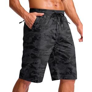 G Gradual Men's 11" 1 Swim Trunks with 3 Zipper Pockets Board Shorts | No Mesh Liner, Longer Length, Below the Knee, Lightweight, Quick Dry, for Swimming Beach Surfing Running Gym Workouts Casual